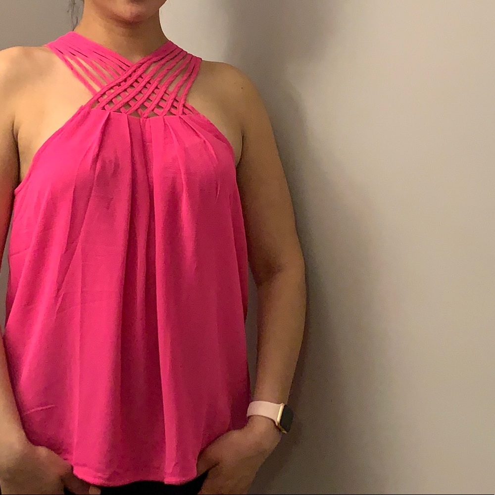 Fushia/pink top S & M.